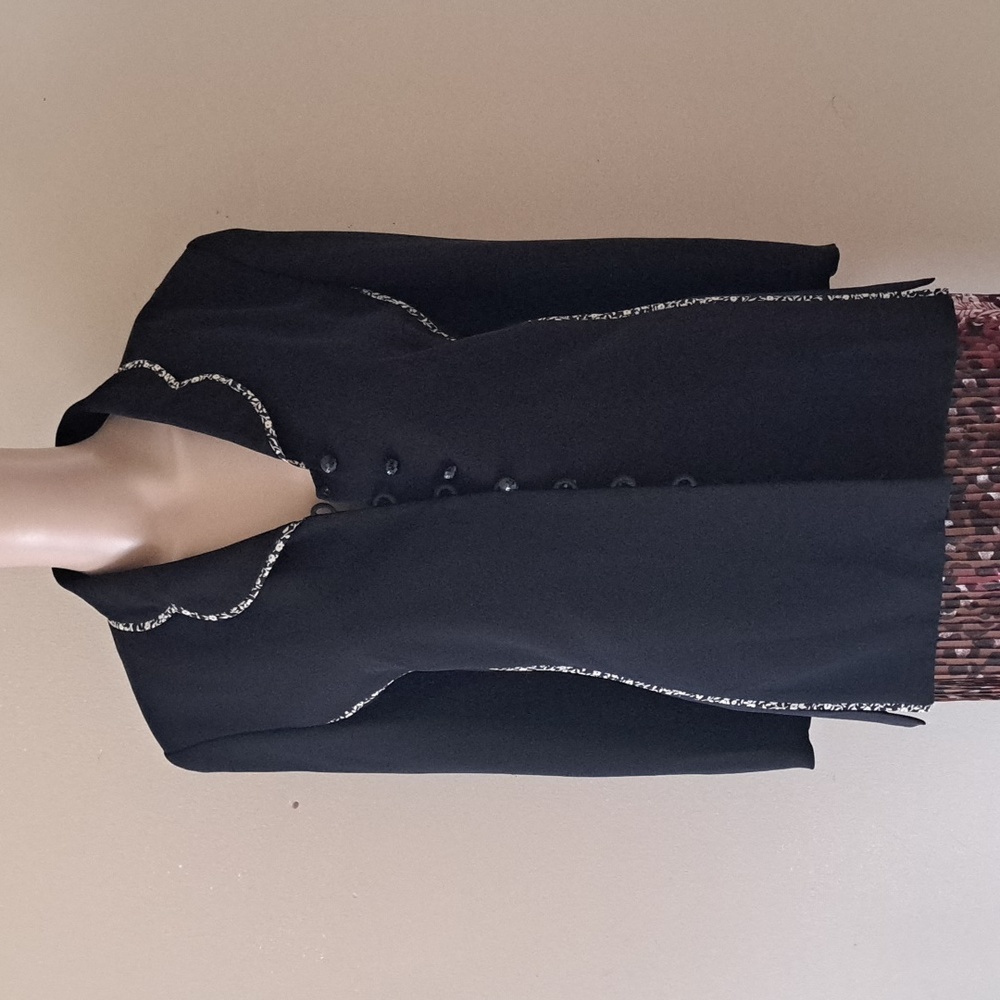 Richie Freeman for Terijon Women's Suit Top Size 4 Black